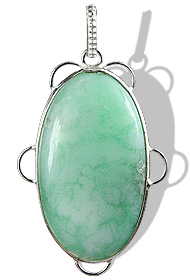 SKU 9546 - a Chrysoprase pendants Jewelry Design image