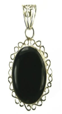 SKU 9550 - a Onyx pendants Jewelry Design image