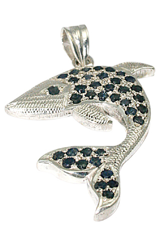 SKU 9735 - a Sapphire pendants Jewelry Design image