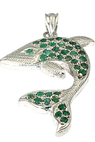 SKU 9736 - a Emerald pendants Jewelry Design image