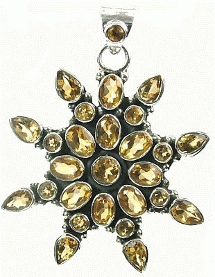 SKU 975 - a Citrine Pendants Jewelry Design image