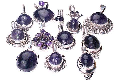 SKU 9890 - a Amethyst pendants Jewelry Design image