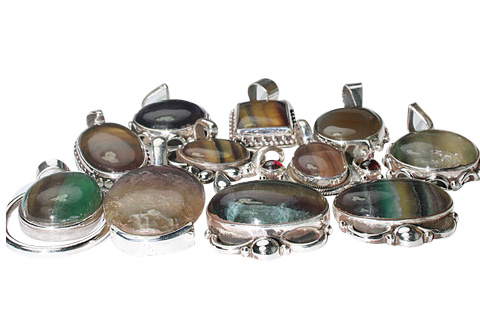 SKU 9895 - a Fluorite pendants Jewelry Design image