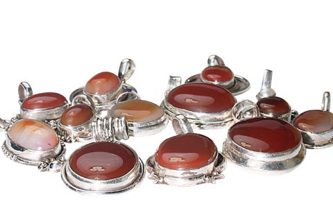 SKU 9898 - a Carnelian pendants Jewelry Design image