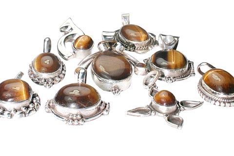 SKU 9901 - a Tiger eye pendants Jewelry Design image