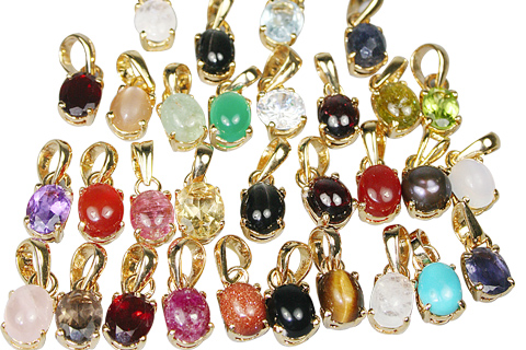 SKU 9928 - a Multi-stone pendants Jewelry Design image
