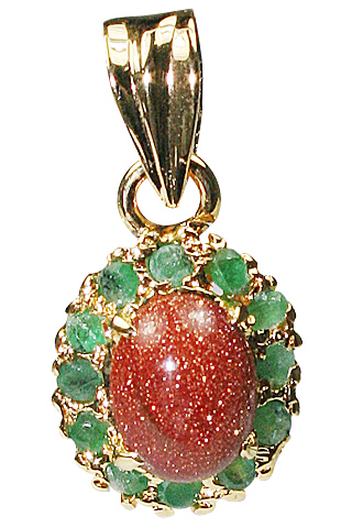 SKU 9931 - a Goldstone pendants Jewelry Design image