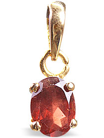 SKU 9943 - a Garnet pendants Jewelry Design image