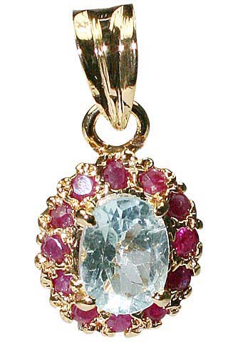 SKU 9945 - a Blue Topaz pendants Jewelry Design image