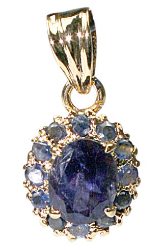 SKU 9948 - a Sapphire pendants Jewelry Design image
