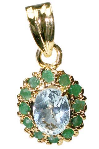 SKU 9953 - a Blue Topaz pendants Jewelry Design image