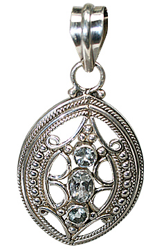 SKU 9992 - a Aquamarine pendants Jewelry Design image