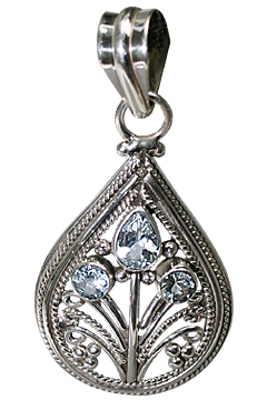 SKU 9993 - a Aquamarine pendants Jewelry Design image