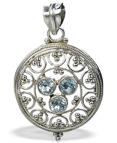 SKU 9995 - a Aquamarine pendants Jewelry Design image