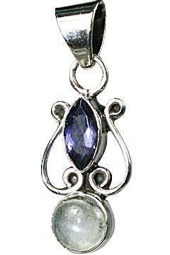 unique Iolite pendants Jewelry