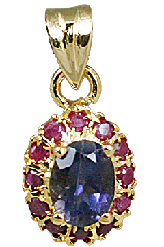 unique Iolite pendants Jewelry