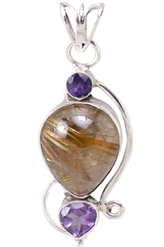 unique Rutilated Quartz pendants Jewelry