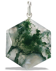 unique Moss agate pendants Jewelry