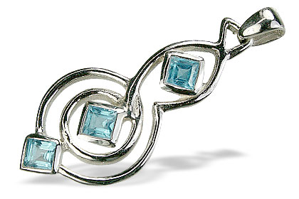 unique Blue topaz pendants Jewelry