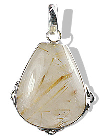 unique Rutilated quartz Pendants Jewelry