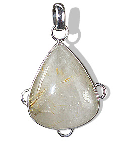 unique Rutilated quartz Pendants Jewelry