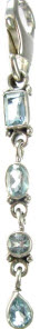 unique Blue Topaz Pendants Jewelry