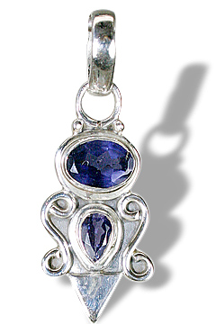 unique Iolite Pendants Jewelry