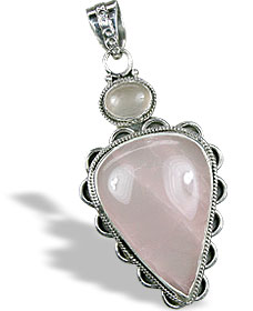 unique Rose quartz Pendants Jewelry for design 899.jpg