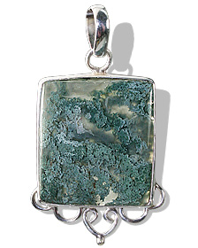 unique Moss agate pendants Jewelry