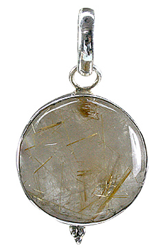 unique Golden Rutile pendants Jewelry