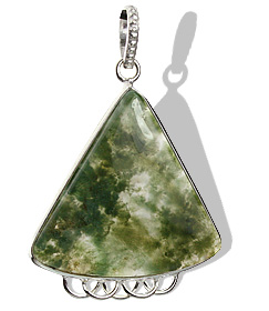 unique Moss agate pendants Jewelry