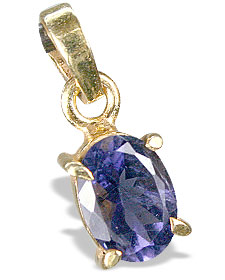 unique Iolite pendants Jewelry