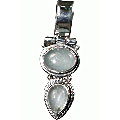 Design 10013: blue,white aquamarine contemporary pendants
