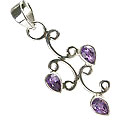 Design 10027: purple amethyst drop pendants
