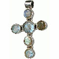 Design 10067: blue,green,gray labradorite christian, cross, religious pendants