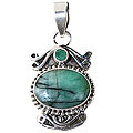 Design 10084: green emerald pendants