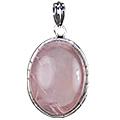 Design 10268: pink rose quartz pendants