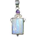 Design 10282 purple,white moonstone staff-picks pendants
