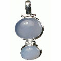 Design 10335: white chalcedony pendants