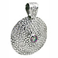 10651: White, Multi mystic topaz  estate pendants