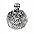 Design 10655: blue amethyst art-deco pendants