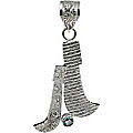 Design 10658 blue,white blue topaz art-deco pendants