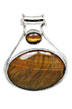 Design 10883: brown tiger eye american-southwest pendants