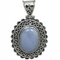 Design 10901: blue chalcedony pendants