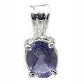 Design 11413: blue,white iolite mini pendants
