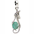 Design 11427: green,white emerald pendants