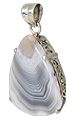Design 11610: gray,white agate drop pendants