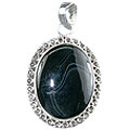 11997: Silver Setting black onyx american-southwest pendants