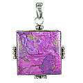 12119: Silver Setting blue,purple mohave  american-southwest pendants