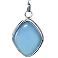 Design 12181: Blue chalcedony pendants
